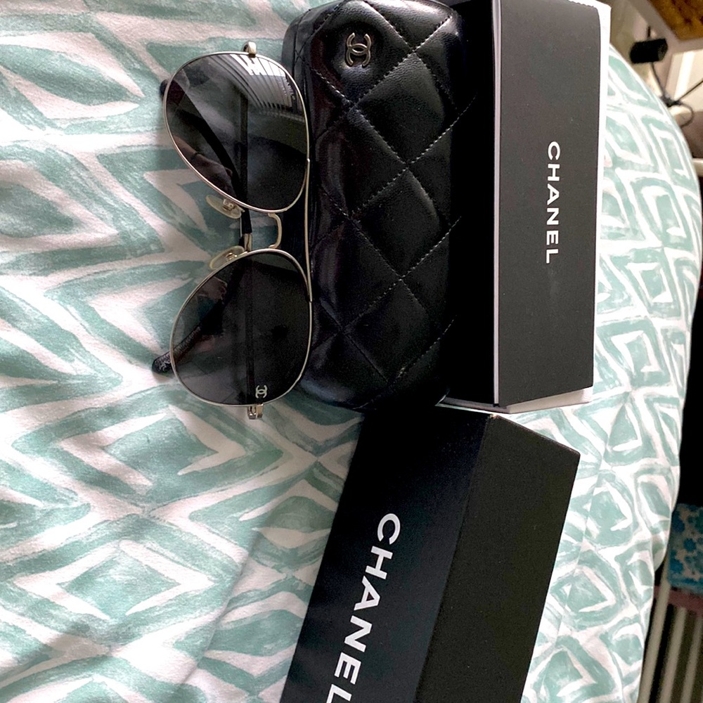 Channel limited edition aviator with box authenticity